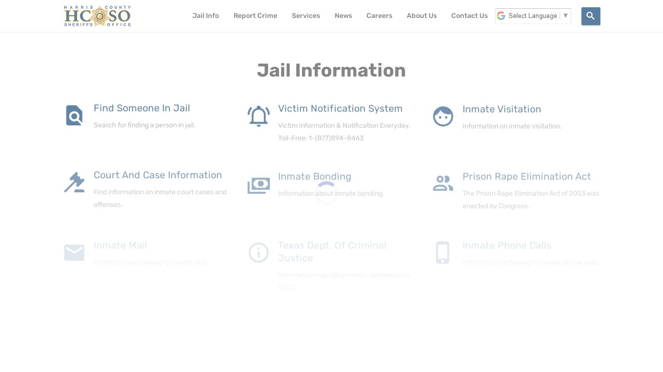 Jail Information—Harris County Texas Sheriff's Office